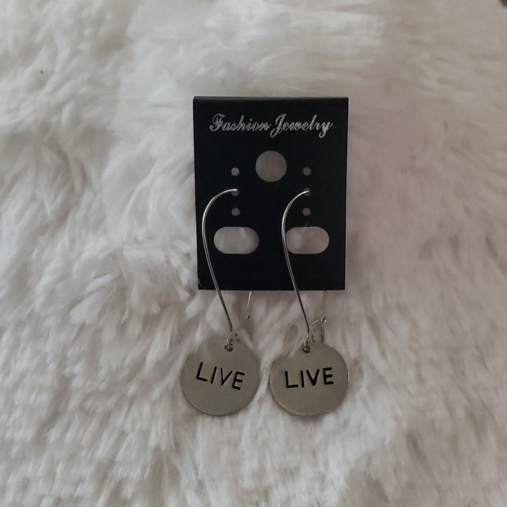 Beautiful silver LIVE earring